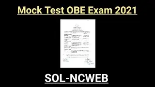 DU SOL : Open Book Exam Mock Test 2021 Datesheet Announced for 1st & 3rd Semester Students