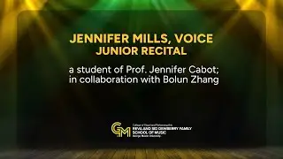 Jennifer Mills, Voice, Junior Recital
