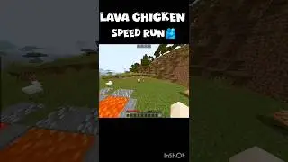 Steve lava chicken speed run #minecraft #shortshold #gaming
