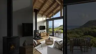 Modern Cabin Living with Coastal Views #house #home #coastalliving #coastalview #architecture #ai