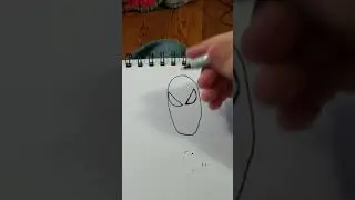 How to draw spiderman face