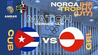 Cuba vs Groenlandia | 2025 Women's IHF Trophy North America and Caribbean: Youth