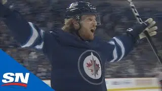 Kyle Connor Converts Bryan Little's Pass For Jets Go-Ahead Goal