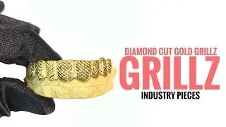Custom Diamond Cut Gold Grillz - Industry Pieces