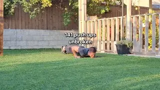141 full range of motion push ups unbroken at 45 years young! #SanDiegoFitness #bodyweightexercises
