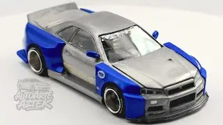 🏆 CHASE Kaido House Nissan Skyline GT-R (R34) V2 Aero-SHINJUKU-Azul #kaidohouse #chase #kaidohouse