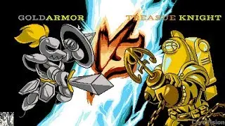GOLDARMOR vs TREASUE KNIGHT SHOVEL KNIGHT SHOWDOWN