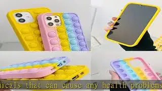 MME Pop It Phone Case for iPhone 4 / 4s Case for Girls Women Cute Cartoon Fun Funny Soft Silicone C