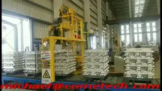 automatic aluminium ingots manufacturing line (continuous casting and stacking, 25T/h)