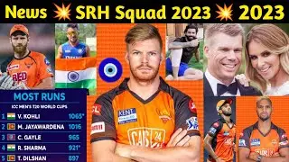 IPL 2023 Sunrisers Hyderabad Squad | SRH All Retain & Realeased Players List | SRH Players List 2023