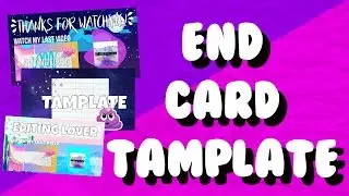 End card tamplate | Editinglover