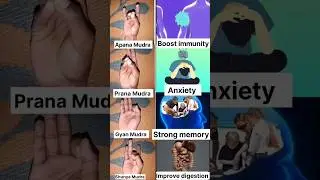 Powerful mudra #yoga #focus #boost #immunity #anxiety #strong #memory #improve #digestion #gyan #yt