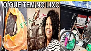 O QUE TEM NO LIXO DA ITÁLIA  #BORSALOUISVUITTON