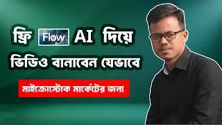 Flow AI Tutorial Bangla | AI দিয়ে Microstock ভিডিও বানাবেন যেভাবে