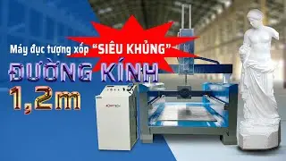 Máy cắt xốp | Máy đục tượng xốp CNC đường kính 