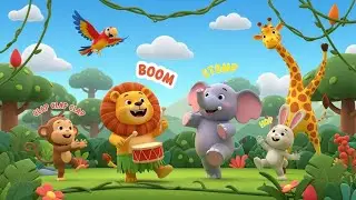 Lion&rsquo;s Jungle Drum Beat | Fun Animal Music Song for Toddlers to Sing and Dance