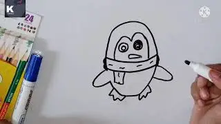 How to Draw a Cute Cartoon Penguin