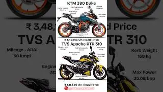&ldquo;KTM Duke 390 vs Apache RTR 310 &ndash; Real Street King Revealed! 😱🔥&rdquo; #ktm #apache_rtr