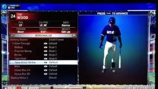 MLB The Show 15 - create a player and roster control - start franchise