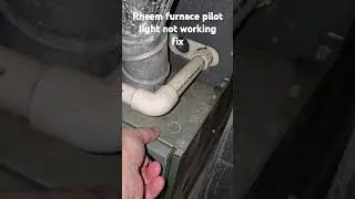 Rheem furnace pilot light not working fix #furnacerepair #pilot light #furnaces #Rheem