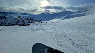 Snowboarding Marmot basin - Jasper AB