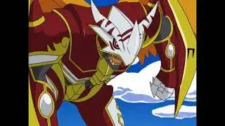 Transformacion de Vitramon/Burning Greymon