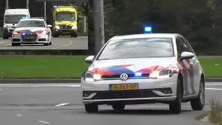 Politie met hoge snelheid onderweg voor afzetten spoedtransport! #1368