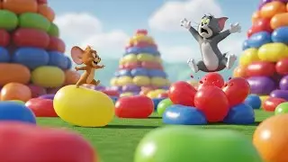 Tom and Jerry Jelly Bean Hills 🍬⛰️ | Funny Cartoon Chaos for Kids