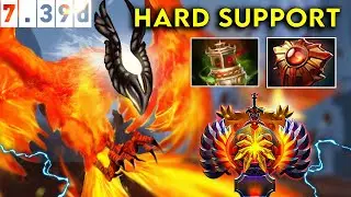 Phoenix Immortal Hard Support - Dota 2 Patch 7.39d Pro Pub Gameplay