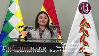 La nueva vocera presidencial, Carla Faval, en conferencia de prensa