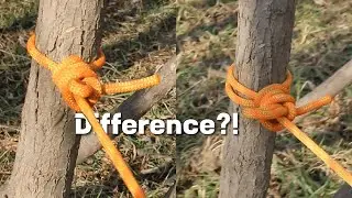 Aha! Now I can see the DIFFERENCE between these two knots. #매듭