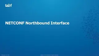 12 NETCONF Northbound