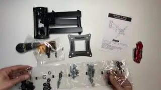 Unboxing Full Motion Wall Mount for Most 13-42 Inch TVs & Monitors VESA 200x200mm up to 44lbs