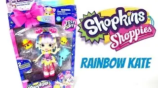 SHOPKINS SEASON 7 JOIN THE PARTY SHOPPIES DOLL - RAINBOW KATE DOLL REVIEW
