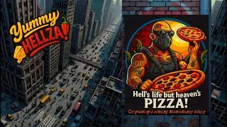 Yummy Hellza: смакуй піцу навіть в апокаліпсис! #apocalypse #ukrainian  #aiart  #ai #pizza