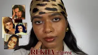 Rekha inspired 80s Bollywood glam 