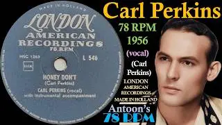 Carl Perkins | Honey Don't | London 78 rpm | 1956 Holland