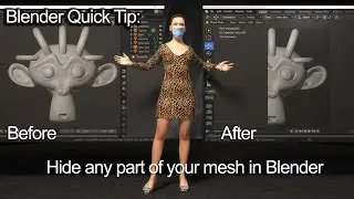 Blender Quick Tip: Hide any part of your mesh in blender