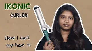 How I Curl My Hair using Ikonic Professional Emerald Curling Tong CT 38mm