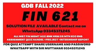 fin 621 GDb solution fall 2022