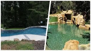 75 Rustic Pool With Decking Design Ideas You'll Love 😊