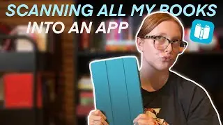 scanning all my books into a library app! updated physical TBR 😅📚