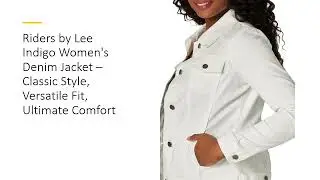 Riders by Lee Indigo Women's Denim Jacket &ndash; Classic Style, Versatile Fit, Ultimate Comfort