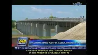Pinakamahabang tulay sa Isabela, binuksan na