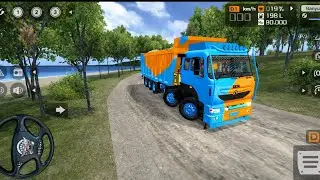 INDIAN TRANSPORT TRUCK 12 WHEELER HEAVY FOREST OFF-ROAD DRIVING | BUS SIMULATOR INDONESIA