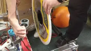 FRC 3476 2019 - Wheeled hatch wall intake with 3 inch VEX wheels