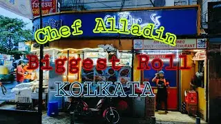 World's Biggest Mutton Chicken Egg cheese Roll | Chef Alladin special 😋| kolkata street Food |