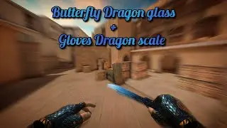 Butterfly Dragon glass + Gloves Dragon scale