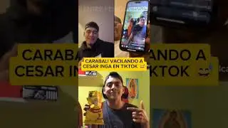 JOSE CARABALI VACILANDO A CESAR INGA CON SU BAILE EN TIKTOK