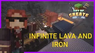 I made INFINITE Lava and Iron in the Create mod! | Day of Create SMP No.2